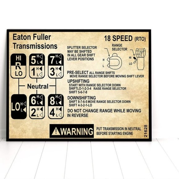 Eaton Fuller Transmissions Trucker Satin Poster - Picture 1 of 1